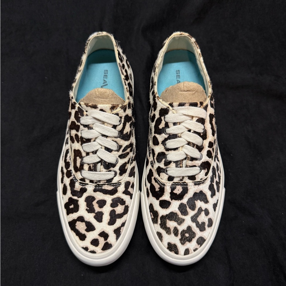 SeaVees Cowhide Leopard Print Sneakers - Picture 3 of 15